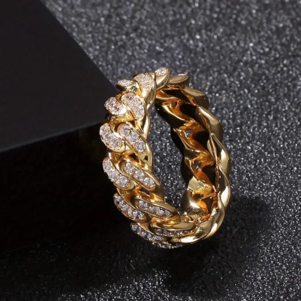 Mens Diamond chain ring